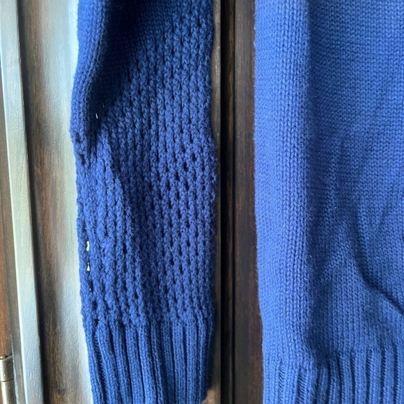 NWT Chaser Fringe Off Shoulder Sweater, Sailboat, Medium - Picture 4 of 5